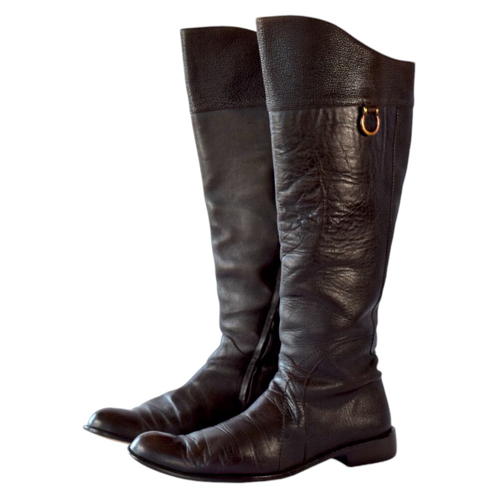 Franco Cuadra Leather Knee-High Boots - Size 26 MX (Unisex)